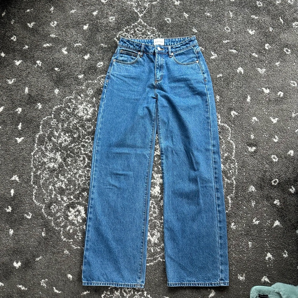 ABrand Mid Rise Classic Blue Denim Jeans